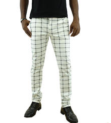 CM3994, Men's British Premium Plaid Dress Pants (30-42)