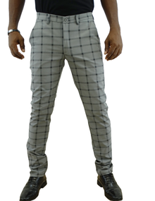CM3994, Men's British Premium Plaid Dress Pants (30-42)