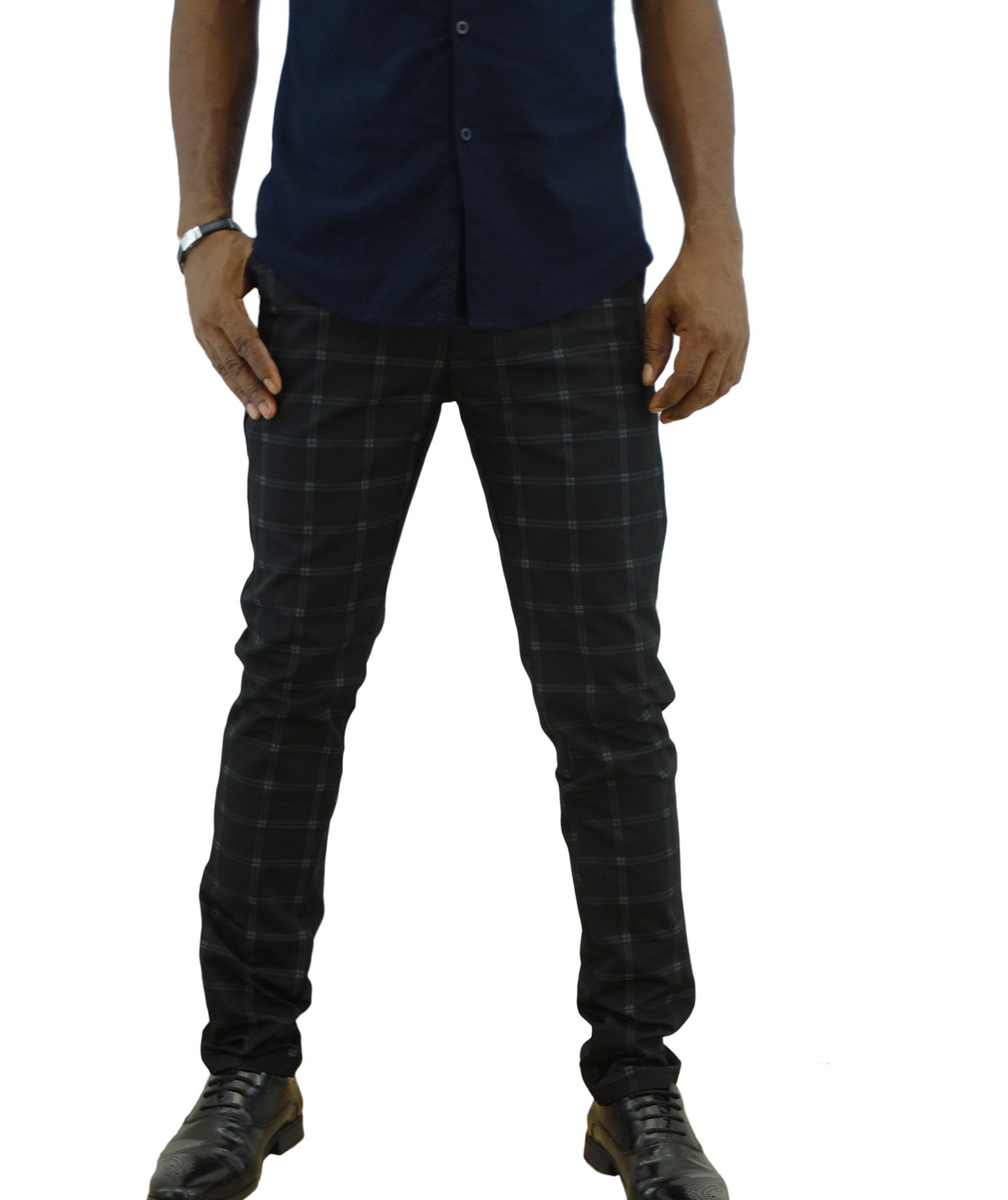 CM3994, Men's British Premium Plaid Dress Pants (30-42)