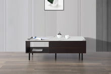 DZ29D2C, Coffee Table W Marble Top Blue + Snow Mountain White (1200x600x406)