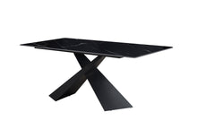 DZW0084, Dining Table 4 Seater Bulgarian Black Glossy (1800x800x750)