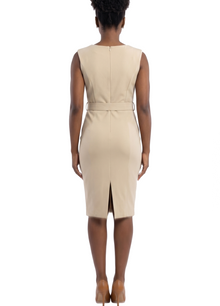 FM3101, Follow Me - Women's Sleeveless W/Belted Dress