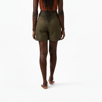 GUJ7073, Gusto Women's Cargo Shorts S-XL