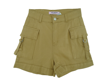 GUJ7073, Gusto Women's Cargo Shorts S-XL