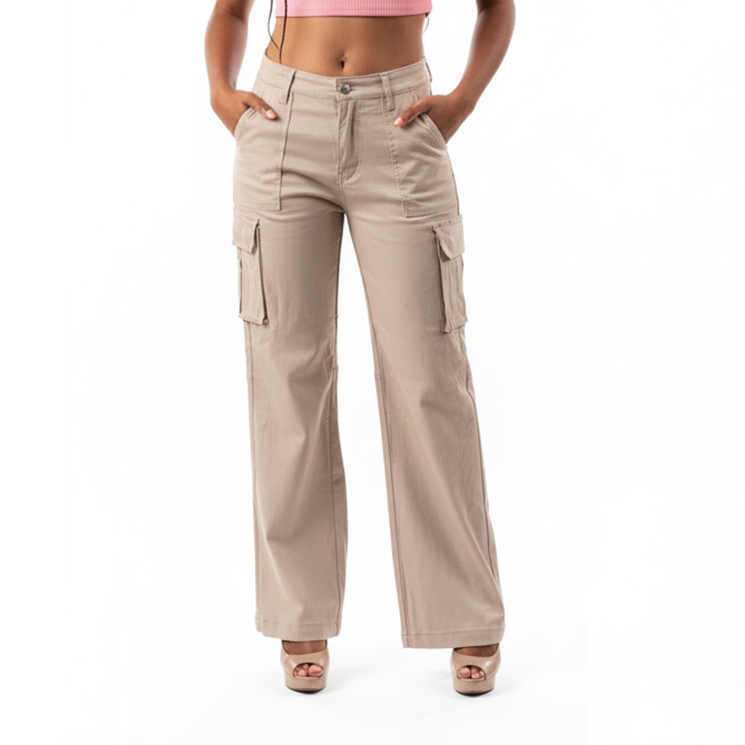 GUJ70591, Gusto Women's Cargo Jeans 3/4-15/30