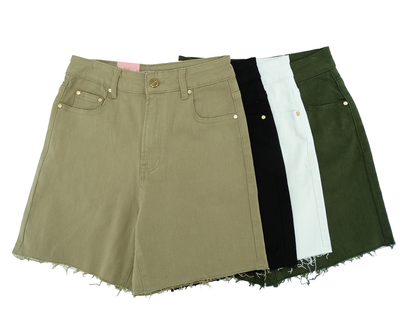 GUJ7130, Gusto Women Jeans Shorts 3/4-15/33