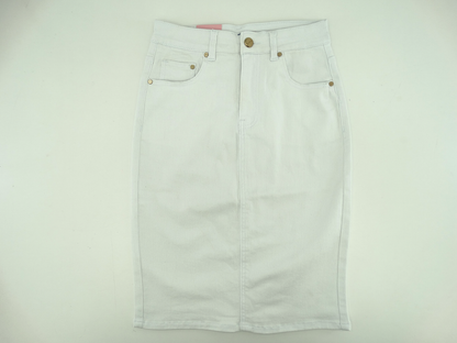 GUJ7131, Gusto - Women's Pocketed Denim Skirt (S-XL)