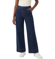 GUJ7229, Gusto Women's Wide-Leg Jeans