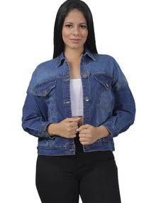 JEN224647, Studio X Ladies L/Sleeve Jeans Jacket S-XL