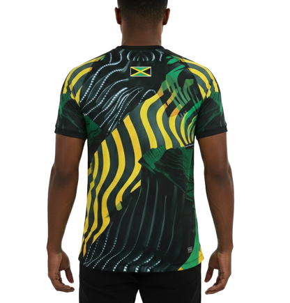 JER10FLGMN,  Men's Dry-Fit Jamaican Jersey