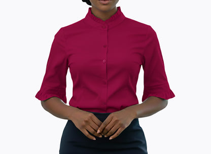 JO39586, Cozzi - Ladies 3/4 Sleeves Shirt S-XL