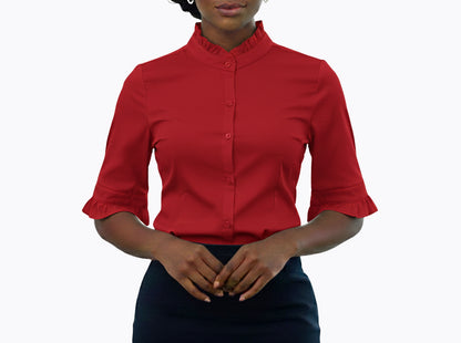 JO39586, Cozzi - Ladies 3/4 Sleeves Shirt S-XL