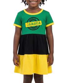 ME-18750,  Girls 3Tone Dresses Asst on Hanger