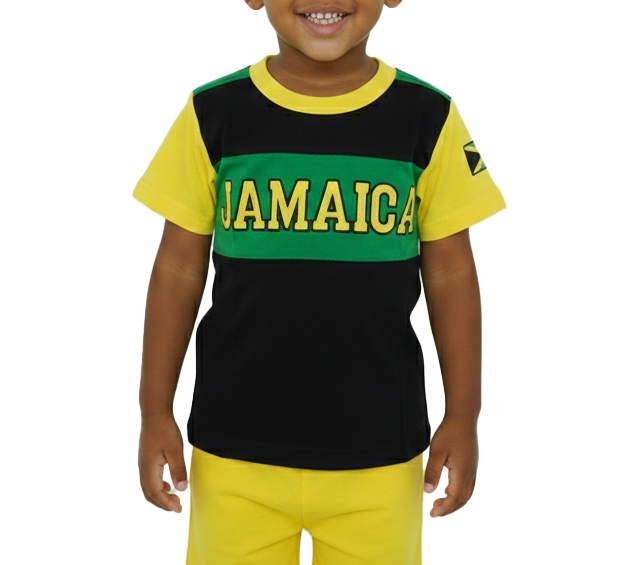 ME-21250,  Kids JA Colored Embroidery T-Shirt