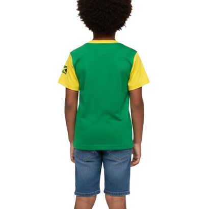 ME-21250,  Kids JA Colored Embroidery T-Shirt
