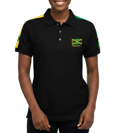 ME-27, Jamaican Uni-Sex Adult Color Polo T-Shirt