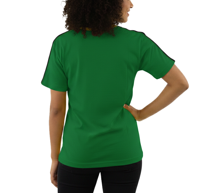 ME18-20TPEMB00, Jamaican Color Embroidery T-Shirt