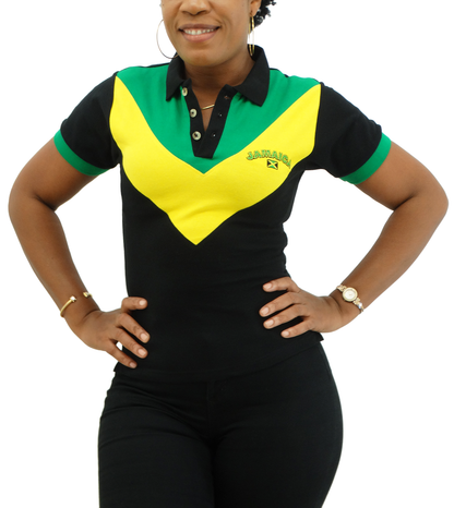 ME-23W, Ladies Jamaican Color Polo T-Shirts