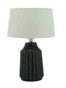 MK2450, Ceramic & Acrylic Table Lamp - 24" - Grey