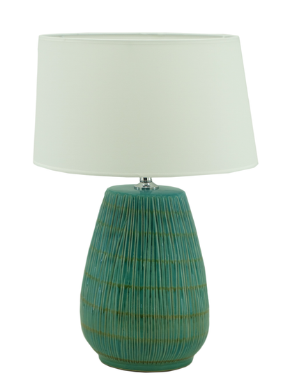 MK2463, Ceramic Table Lamp - 25" - Green