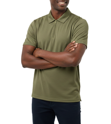 MX170, Banana Blue Men's S/S Polo Quater Zipper Polo S-XL