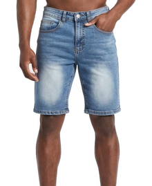 OS6416BLUE, Off Shore - Men's Denim Bermuda (30-40)