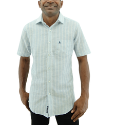 RMS31205, Regatta - Men's Classic Fit Short Sleeve Sport Shirt - Sky (S-XL)