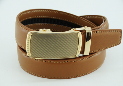 RT035, Revonah Track Belt (32-44) - COGNAC