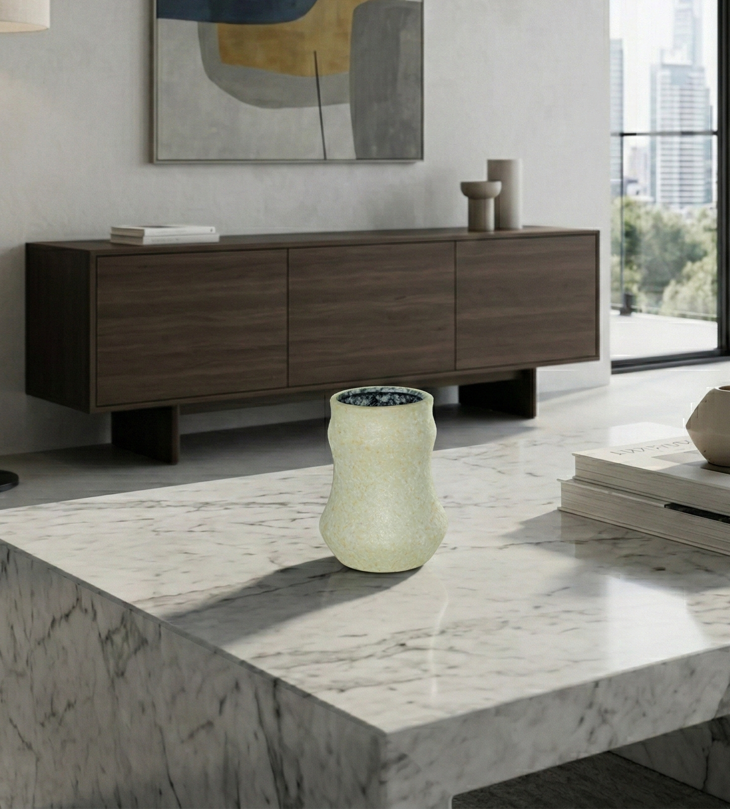 SW08S, Textured Ceramic Vase - 6"