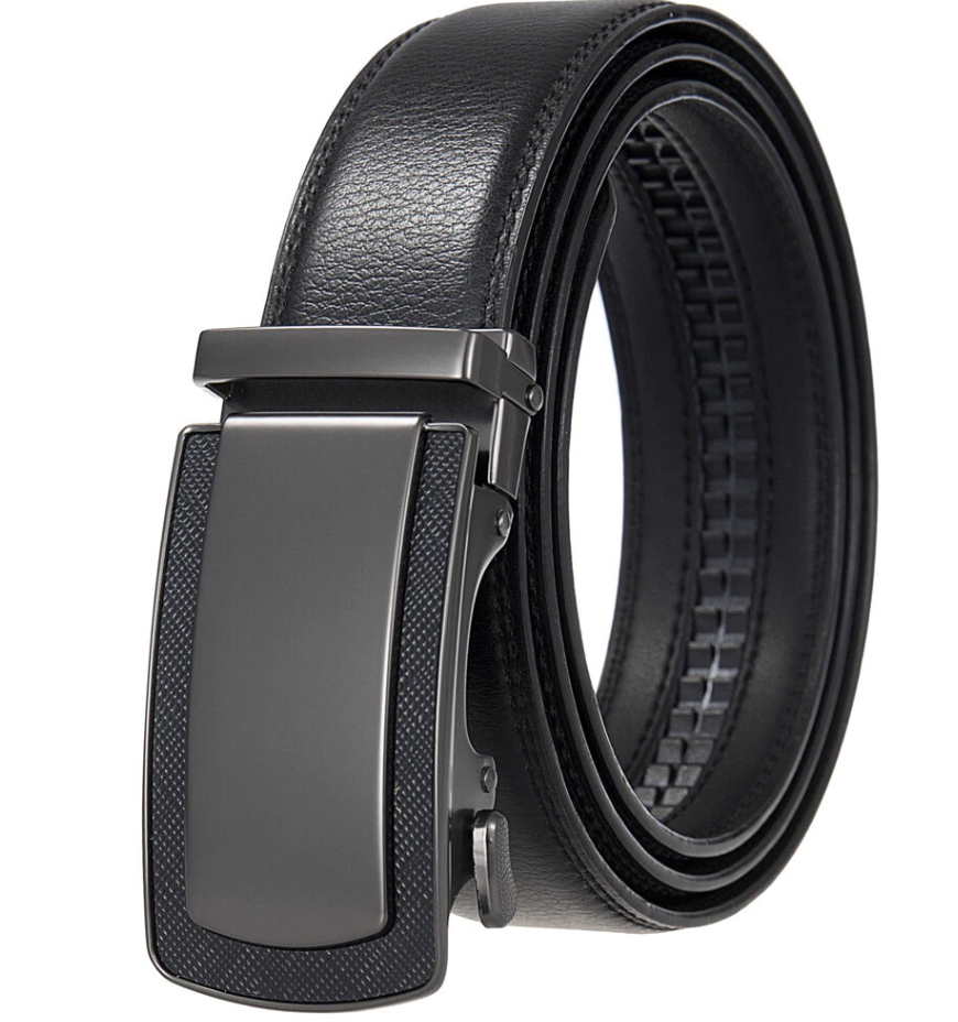 RT059, Revonah Men's Track Belt (32-44) - BLACK
