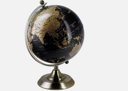 28107, 8" Rotating Globe w/ Metal Stand