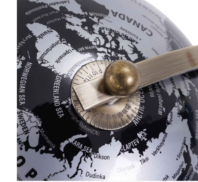 28107, 8" Rotating Globe w/ Metal Stand