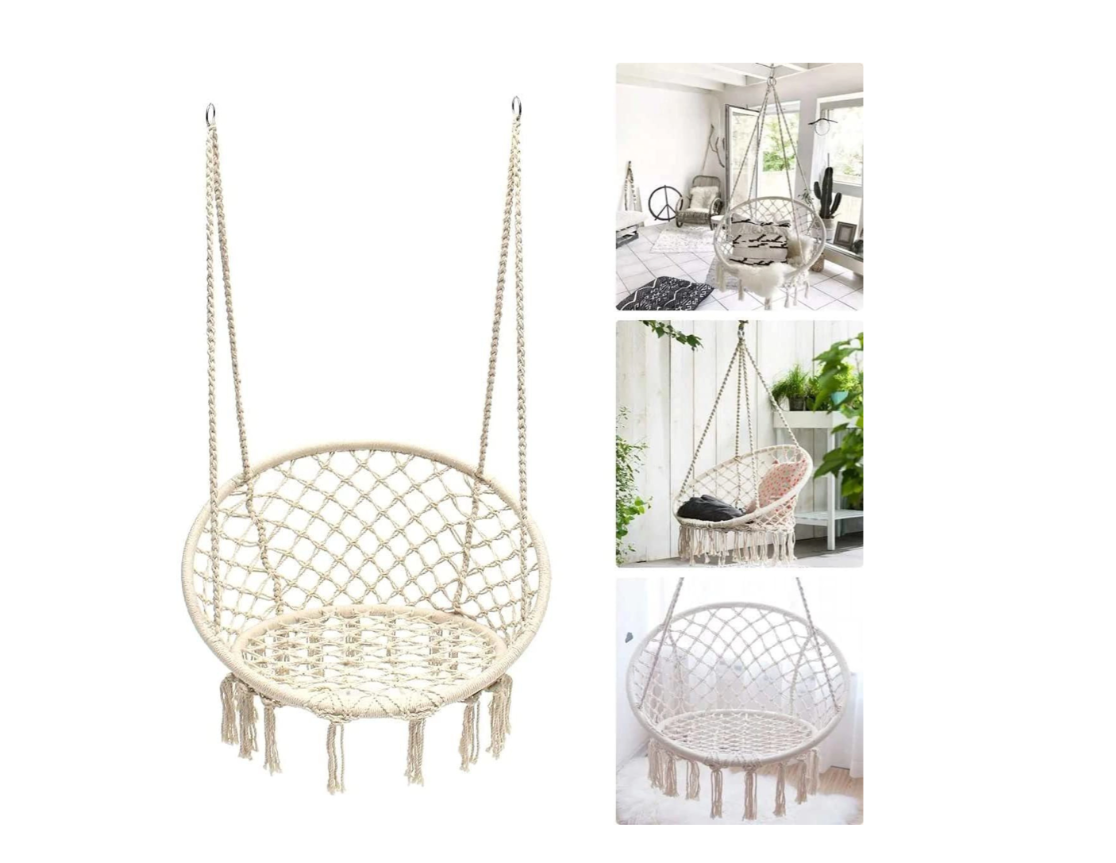 YRGA040,  Hanging Chair - Iron w/ Rope