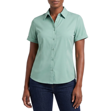 TM9488GR, Clix Plus Women S/Sleeve Shirt LT GREEN S-XL