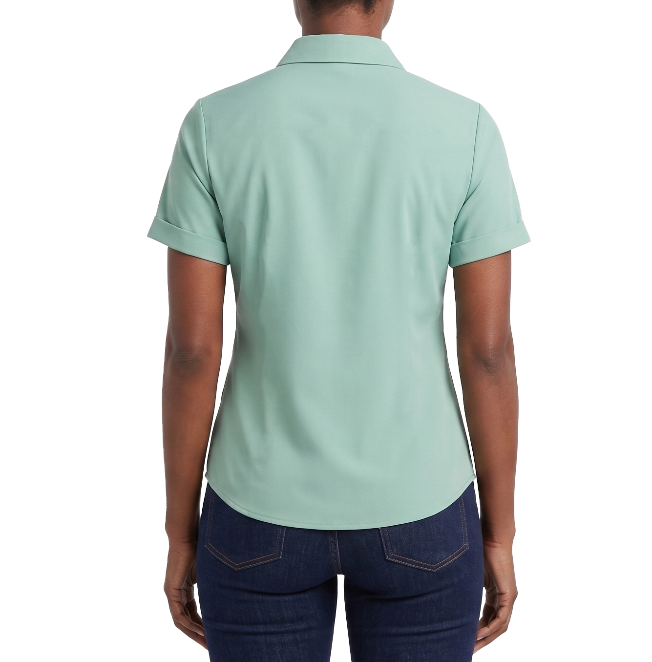TM9488GR, Clix Plus Women S/Sleeve Shirt LT GREEN S-XL