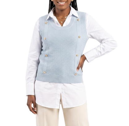 TTY592,Just Blu Women S/Less Blouse