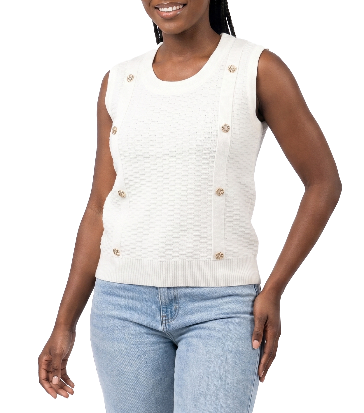 TTY592,Just Blu Women S/Less Blouse