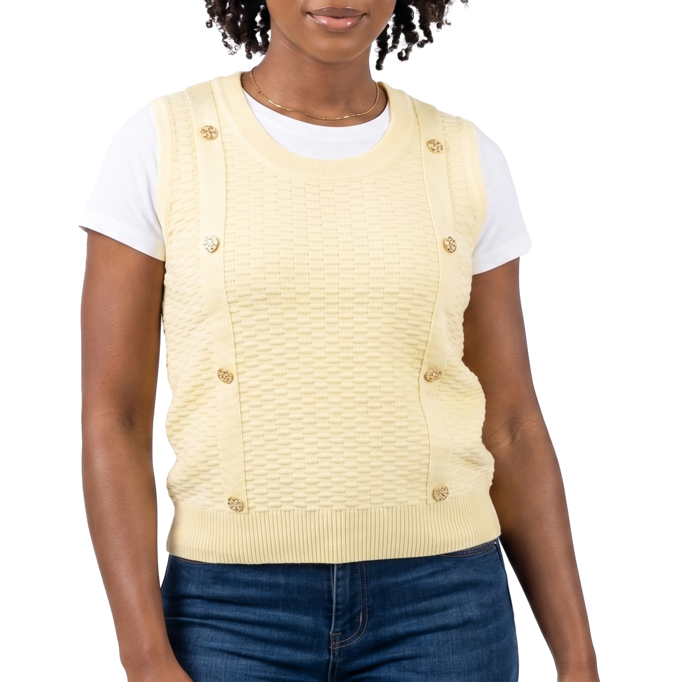 TTY592,Just Blu Women S/Less Blouse