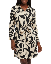 A34818, Amoremio, Ladies L/S Button Down Long Blouse S-XL