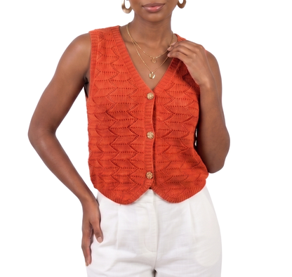 AS611, Cozzi - Women's V-Neck Sleeveless Knit Top