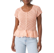 AS613, Cozzi - Women's Cap Sleeve Knit Top