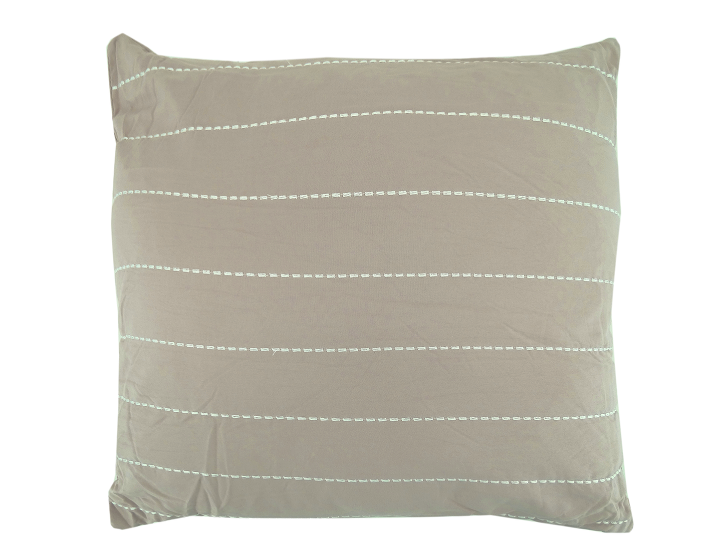 BCSQ46478B, Gather Hem - 10Pc Queen Comforter Set - Bone