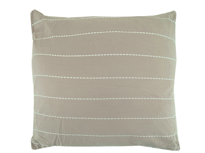 BCSQ46478B, Gather Hem - 10Pc Queen Comforter Set - Bone