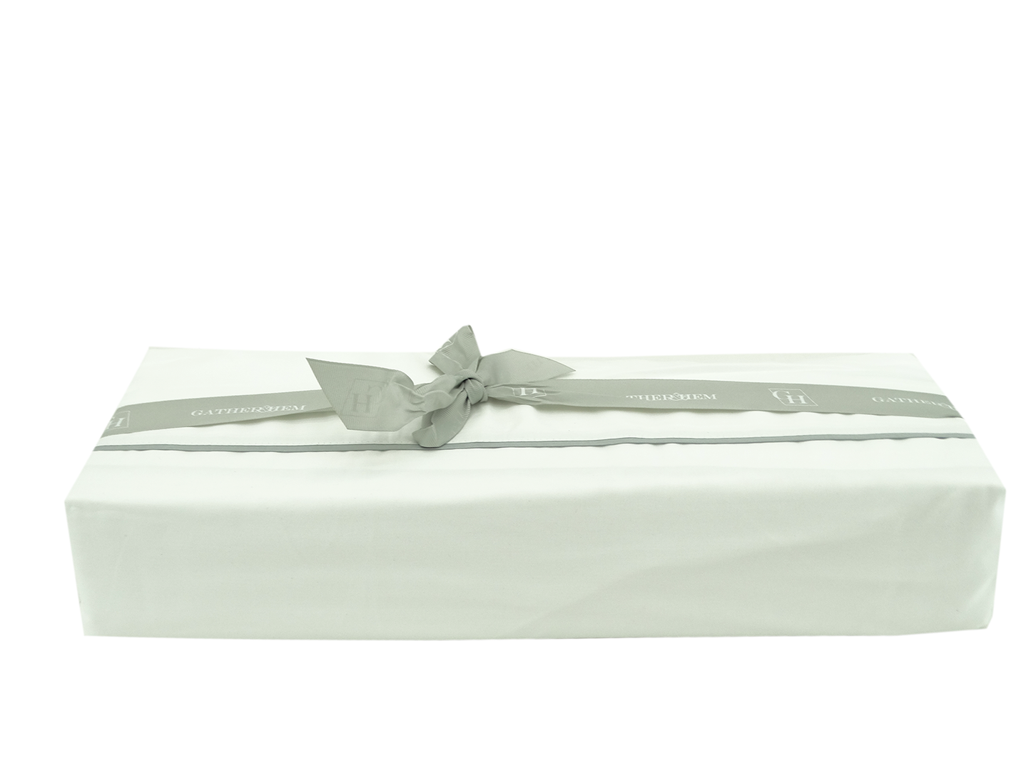 BCSQ46479B, Gather Hem - 10Pc Queen Comforter Set - Pale Grey