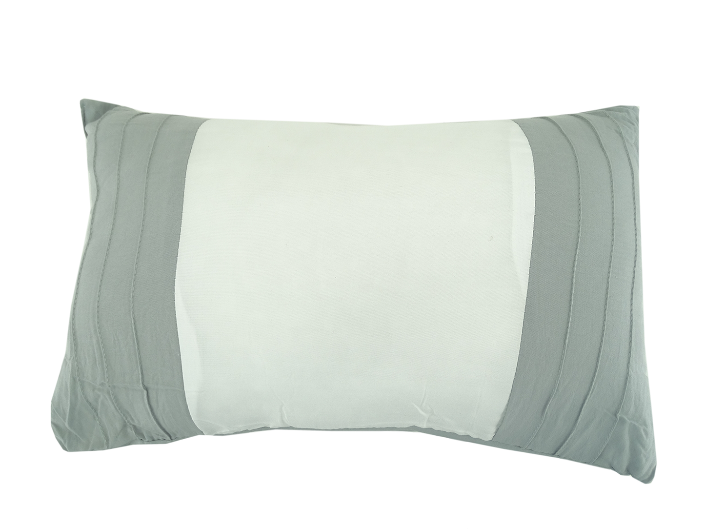 BCSQ46479B, Gather Hem - 10Pc Queen Comforter Set - Pale Grey