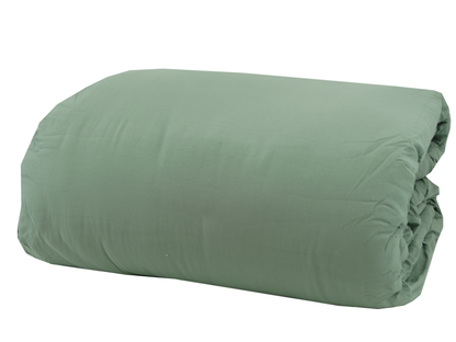 BCSQ46481B, Gather Hem - 10Pc Queen Comforter Set - Pale Sage