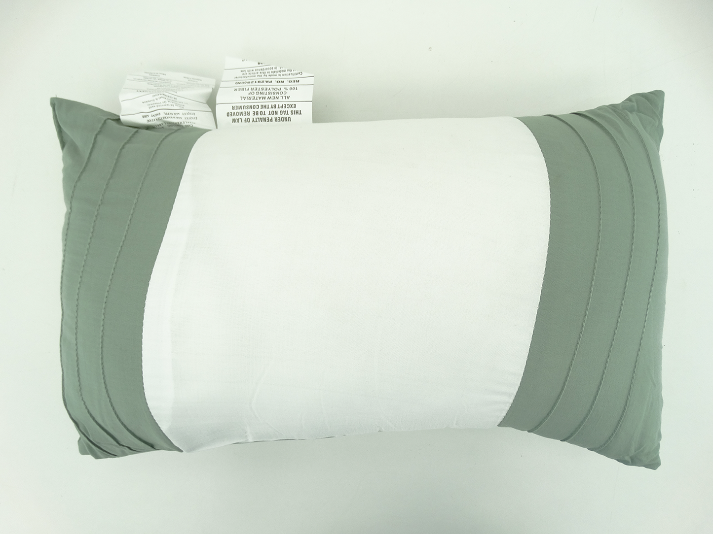 BCSQ46481B, Gather Hem - 10Pc Queen Comforter Set - Pale Sage