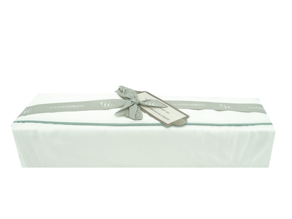 BCSQ49552A, Gather Hem - 10Pc Queen Comforter Set - Blue Haze