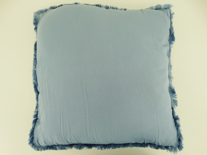 BCSQ49553A, Gather Hem - 10Pc Queen Comforter Set - Rain Blue