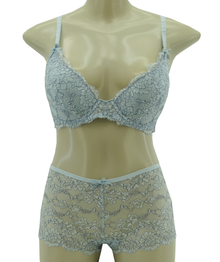 BPS727, Kisses 2pc Ladies Bra Cross Dyed Lace Country Air